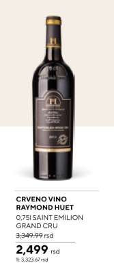 CRVENO VINO RAYMOND HUET