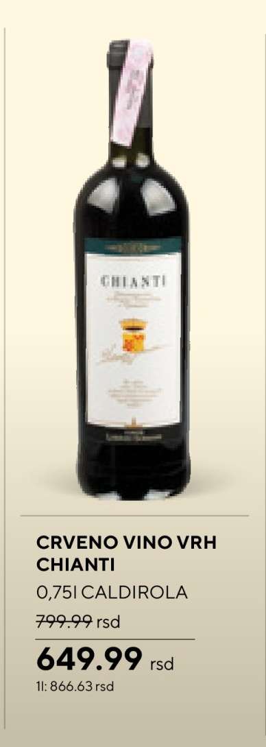 CRVENO VINO VRH CHIANTI