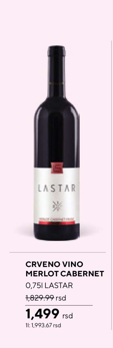 CRVENO VINO MERLOT CABERNET