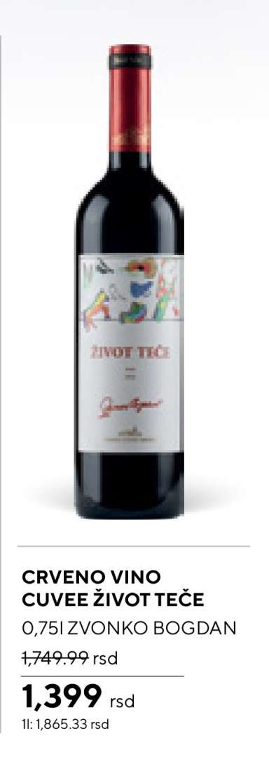 CRVENO VINO CUVEE ŽIVOT TEČE