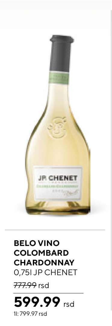 BELO VINO COLOMBARD CHARDONNAY 0,75l JP CHENET