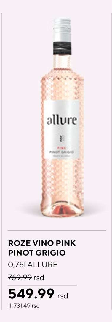 ROZE VINO PINK PINOT GRIGIO