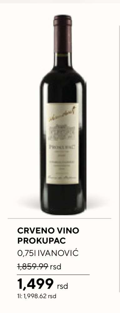 CRVENO VINO PROKUPAC