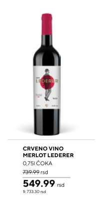 CRVENO VINO MERLOT LEDERER