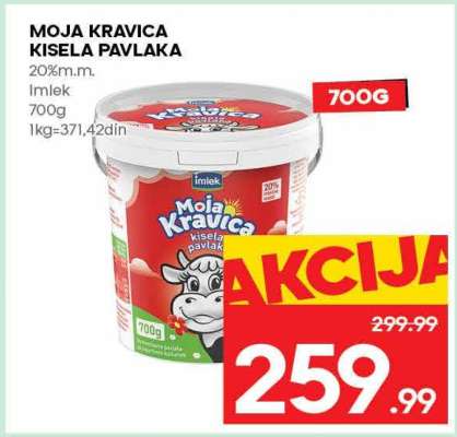 MOJA KRAVICA KISELA PAVLAKA