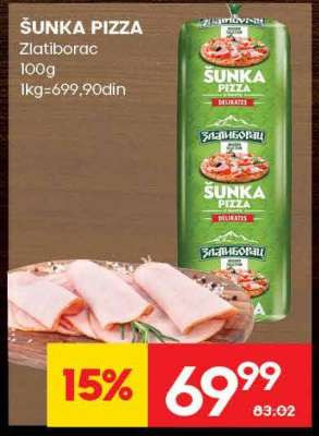ŠUNKA PIZZA
