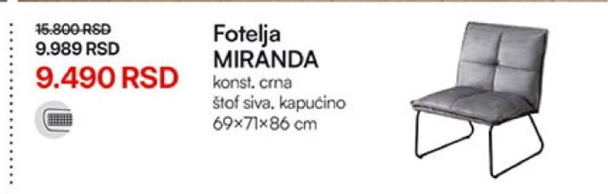 Fotelja MIRANDA