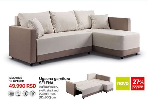 Ugaona garnitura SELENA