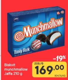 Biskvit munchmallow Jaffa 210 g