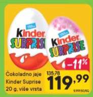 Čokoladno jaje Kinder Suprise