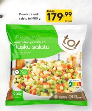 Povrće za rusku salatu to! 900 g