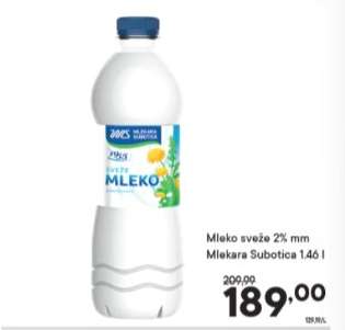 Mleko sveže 2% mm