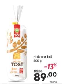 Hleb tost beli