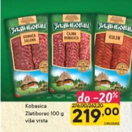 Kobasica Zlatiborac 100 g više vrsta