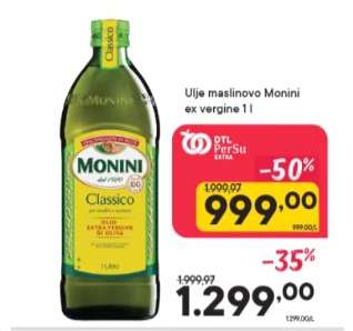 Ulje maslinovo Monini ex vergine 1 l