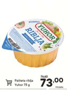 Pašteta riblja Yuhor 75 g