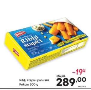 Riblji štapići panirani