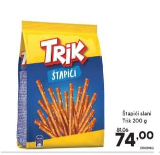 Štapići slani Trik 200 g