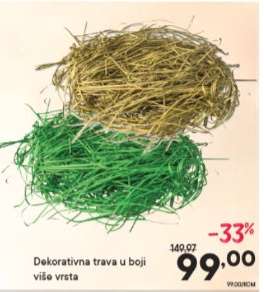 Dekorativna trava u boji