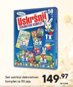 Set uskršnji dekorativan komplet za 50 jaja