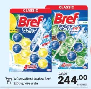 WC osvěživač kuličky Bref