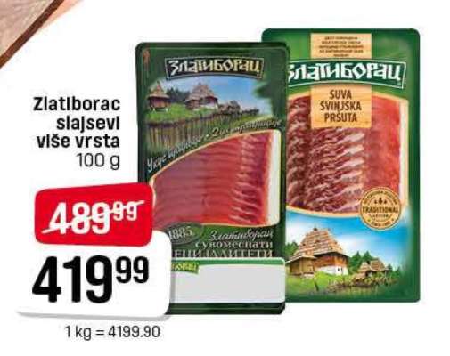 Zlatiborac slajs više vrsta