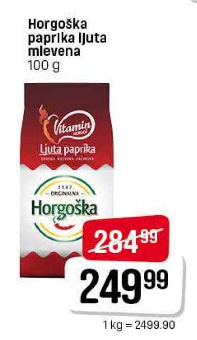Horgoška paprika ljuta mlevena