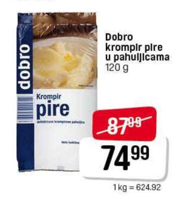 Dobro krompir pire u pahuljicama