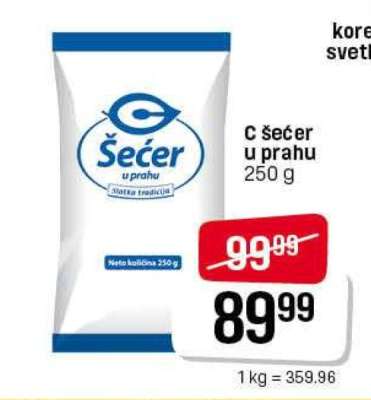 „C” Šećer u prahu