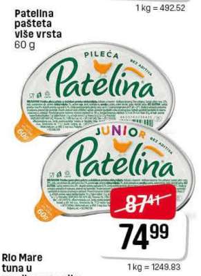 Patelina pašteta više vrsta