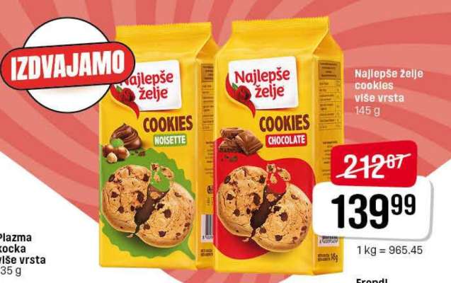 Najlepše želje cookies više vrsta