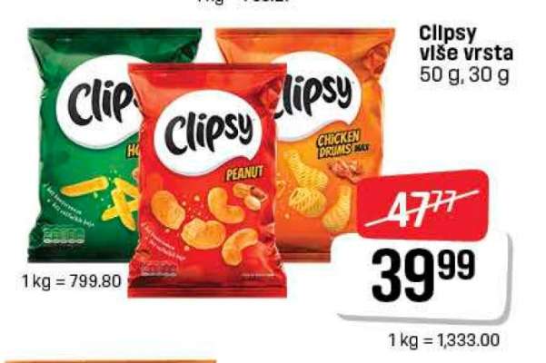 Clipsy više vrsta