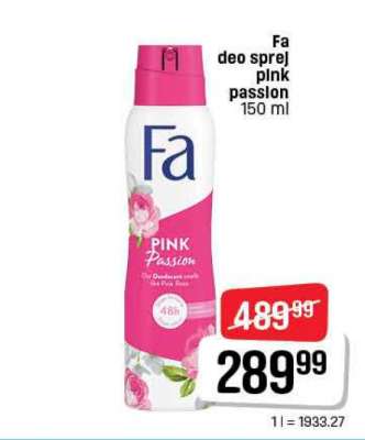 Fa deo sprej pink passion 150 ml