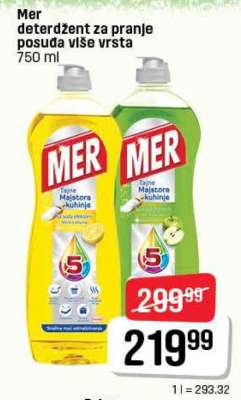 MER deterdžent za pranje posuđa