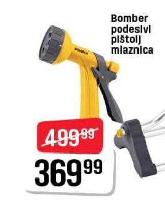 Bomber podesivi pištolj mlaznica