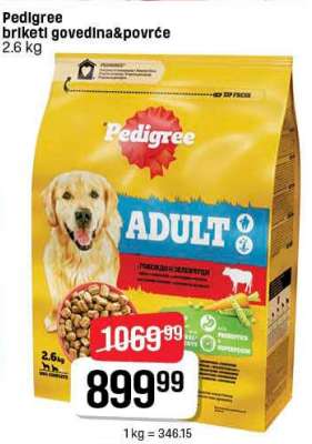 Pedigree briketi govedina&povrće