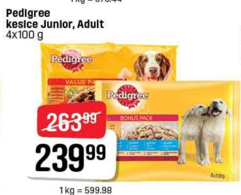 Pedigree kesice Junior, Adult