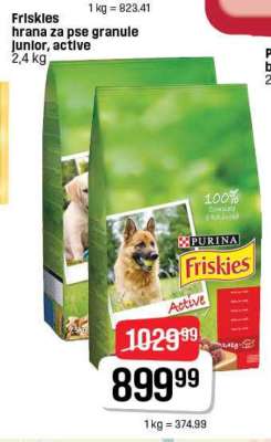 Friskies hrana za pse granule Junior, active