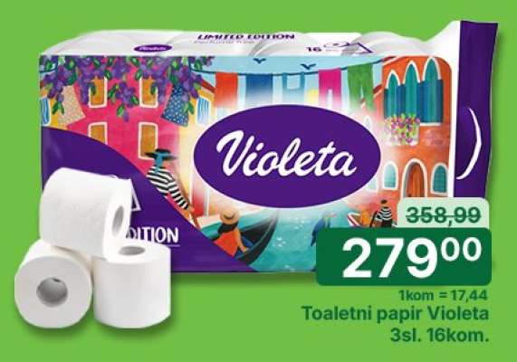 Toaletni papir Violeta