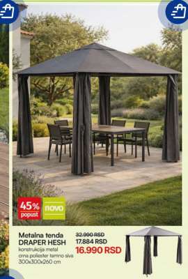 Metalna tenda DRAPER HESH