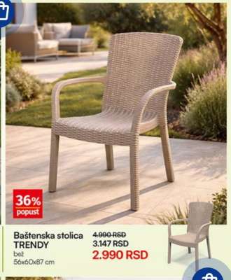 Baštenska stolica TRENDY