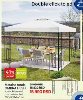 Metalna tenda OMBRA HESH
