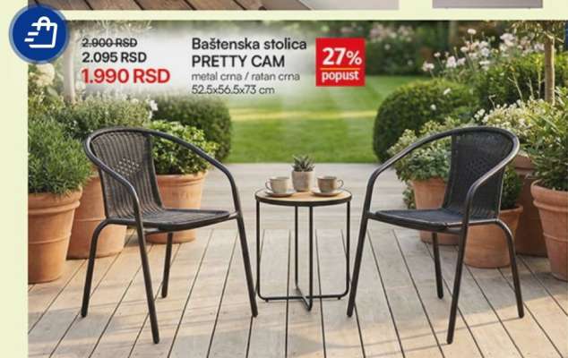 Baštenska stolica PRETTY CAM
