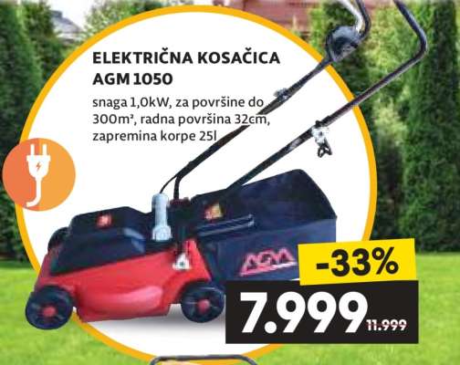 ELEKTRIČNA KOSAČICA AGM 1050