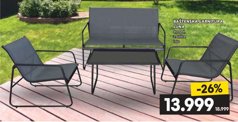 BAŠTENSKA GARNITURA LUNA