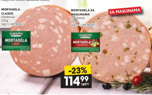 MORTADELA SA MASLINAMA