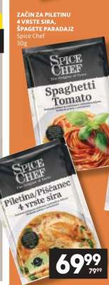 ZAČIN ZA PILETINU 4 VRSTE SIRA, ŠPAGETE PARADAJZ