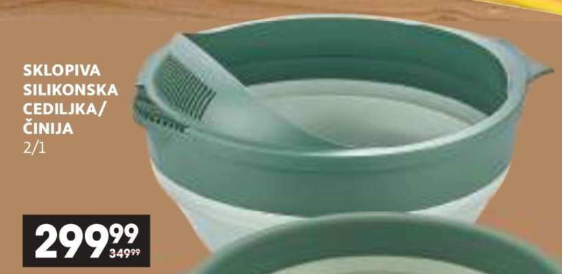 SKLOPIVA SILIKONSKA CEDILJKA/ČINIJA