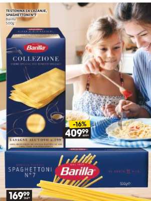 TESTENINA ZA LAZANJE, SPAGHETTONI N°7