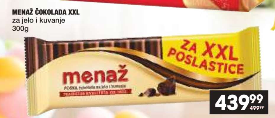 MENAŽ ČOKOLADA XXL